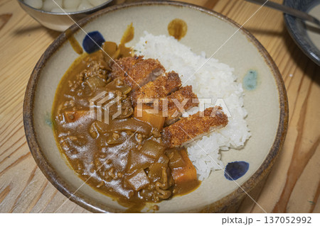 カツカレー 自炊 トンカツ カレー 137052992