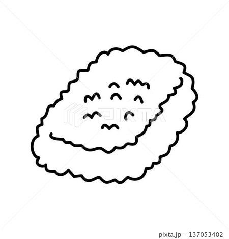 nuggets chiciken outline 137053402