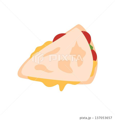 delicious cheesy chickenn quesadilla food, melted cheese 137053657