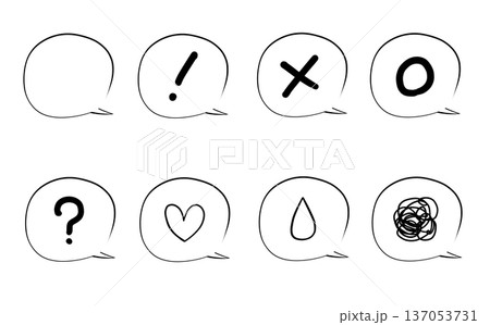 吹き出しセット 137053731