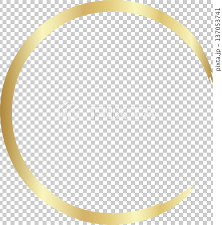 Gold brush. Hand draw circle Gold brush. Hand draw circle 137053741