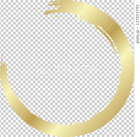 Gold brush. Hand draw circle Gold brush. Hand draw circle 137053743