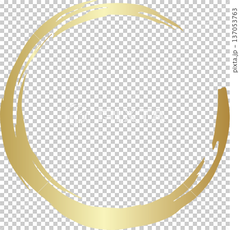 Gold brush. Hand draw circle Gold brush. Hand draw circle 137053763