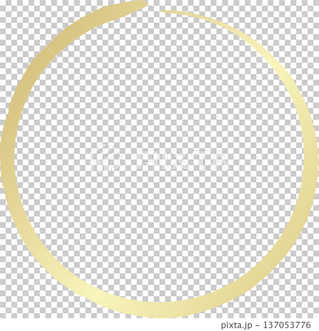 Gold brush. Hand draw circle Gold brush. Hand draw circle 137053776