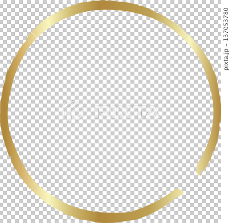 Gold brush. Hand draw circle Gold brush. Hand draw circle 137053780