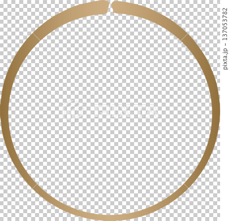 Gold brush. Hand draw circle Gold brush. Hand draw circle 137053782