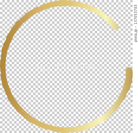 Gold brush. Hand draw circle 137053783