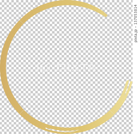 Gold brush. Hand draw circle Gold brush. Hand draw circle 137053814