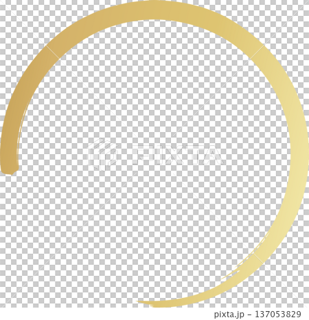 Gold brush. Hand draw circle 137053829