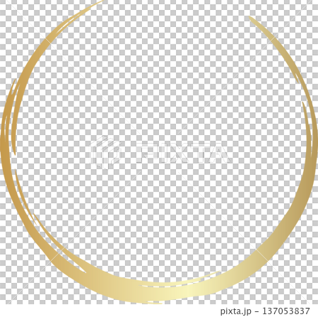 Gold brush. Hand draw circle Gold brush. Hand draw circle 137053837