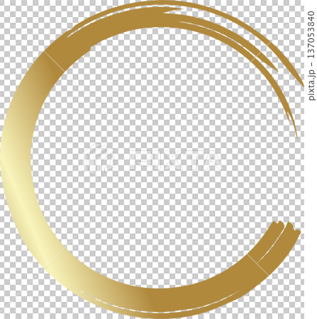 Gold brush. Hand draw circle Gold brush. Hand draw circle 137053840