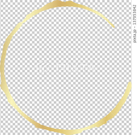 Gold brush. Hand draw circle 137053842