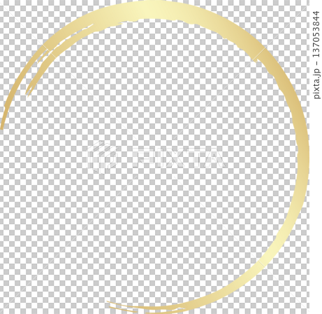 Gold brush. Hand draw circle Gold brush. Hand draw circle 137053844
