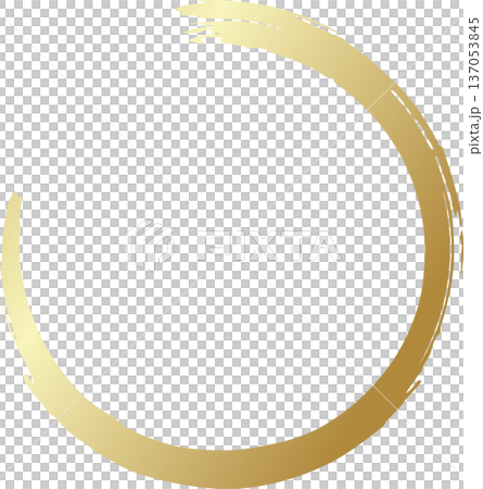 Gold brush. Hand draw circle Gold brush. Hand draw circle 137053845