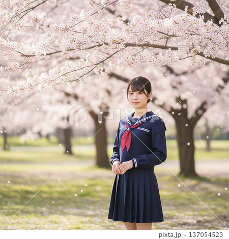 セーラー服の女子高生 セーラー服の女子高生 137054523