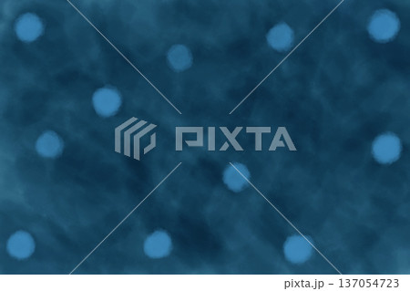 イラスト素材:紺の背景に水色の水玉模様 イラスト素材:紺の背景に水色の水玉模様 137054723