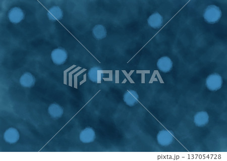 イラスト素材:紺の背景に水色の水玉模様 イラスト素材:紺の背景に水色の水玉模様 137054728