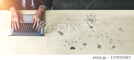 AI Innovation and Neural Network Technology Concept Vouch 137055067