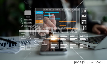 Project scheduling dashboard with Gantt chart overview Parse Project scheduling dashboard with Gantt chart overview Parse 137055290
