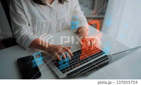 Cybersecurity Breach Highlighting Data Vulnerability Marrow Cybersecurity Breach Highlighting Data Vulnerability Marrow 137055754