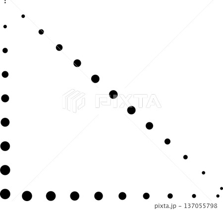 Geometric shapes dots line. Element for designのイラスト素材 [137055798] - PIXTA