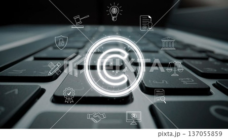 Copyright protection and intellectual property rights concept Marrow 137055859