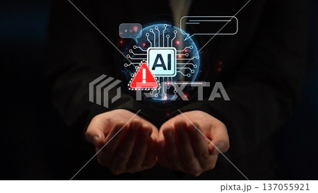 AI Prompt Error Warning in Chat Interface with Alert and System Issue Muxer AI Prompt Error Warning in Chat Interface with Alert and System Issue Muxer 137055921