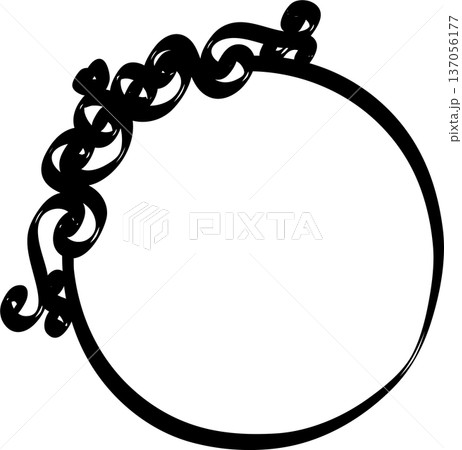 Circle frame brush 137056177