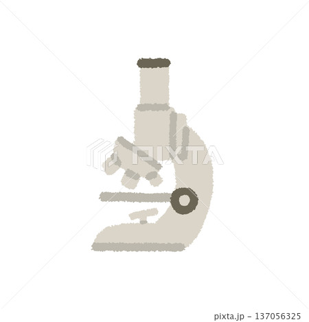 顕微鏡 イラスト 自由研究 観察 手描き アイコン 137056325