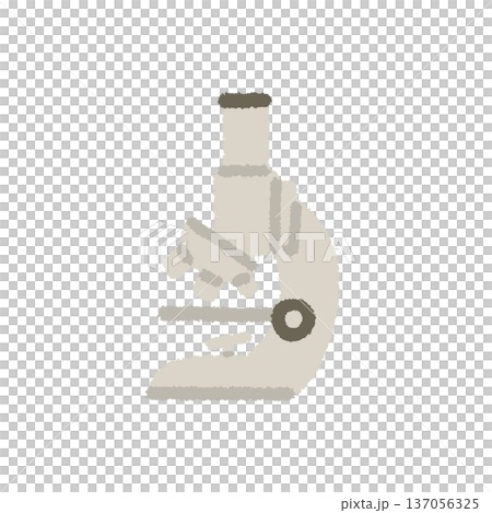 顕微鏡 イラスト 自由研究 観察 手描き アイコン 137056325