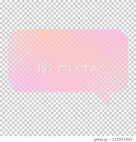 Pink gradient watercolor speech bubble rounded rectangle Pink gradient watercolor speech bubble rounded rectangle 137057601