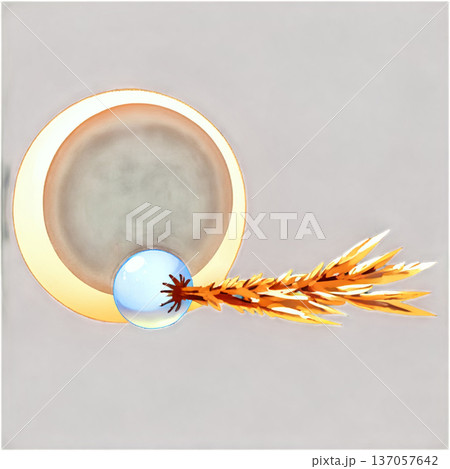 お月見、十五夜、月、すすき、 団子、うさぎ、透過、満月、月見団子、中秋の名月 137057642