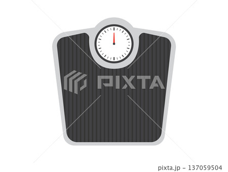 Weight scale flat icon stock illustration 137059504