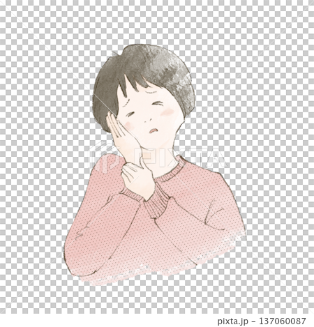Woman with a toothache 137060087
