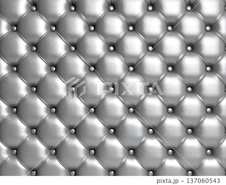 グレーのレザー素材　テクスチャサンプル　革　ソファ　インテリア　装飾 137060543