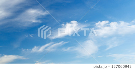 Scenic sky with clouds background 137060945