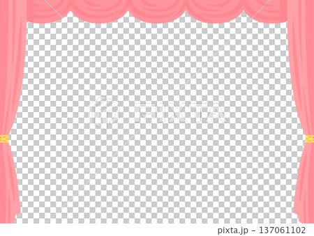 A cute stage curtain frame 137061102