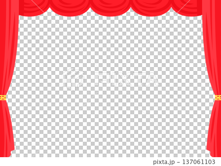 A cute stage curtain frame A cute stage curtain frame 137061103