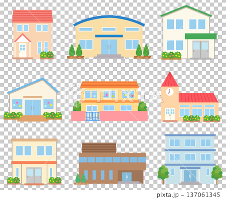 街の施設 公共施設 幼稚園 保育園 街の施設 公共施設 幼稚園 保育園 137061345