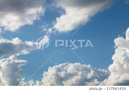 Sunny sky with clouds Sunny sky with clouds 137061450