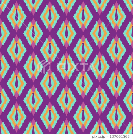 seamless abstract pattern in orange and turquoise tones of geometric shapes seamless abstract pattern in orange and turquoise tones of geometric shapes 137061563