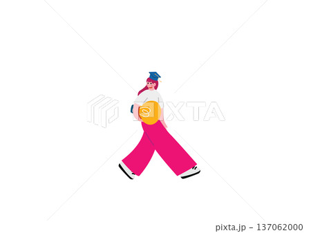 アイディアを閃く学生の女の子 137062000