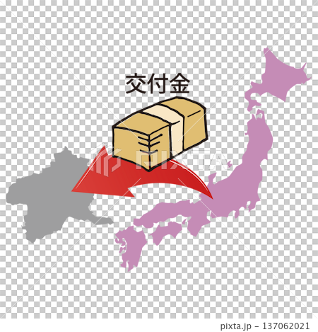 国からの交付金をもらう地方自治体 国からの交付金をもらう地方自治体 137062021