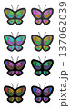 カラフルな蝶々セット 137062039