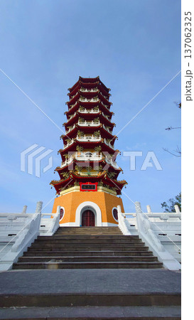 Ci En Pagoda at Sun Moon Lake in Nantou Taiwan Ci En Pagoda at Sun Moon Lake in Nantou Taiwan 137062325