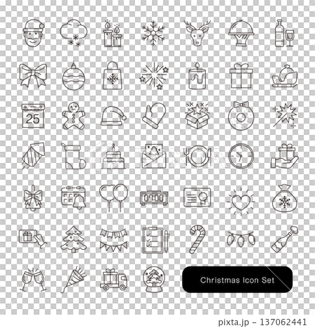 Christmas icon set 137062441