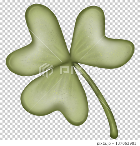 Saint patrick's day elements cute with four leaf clover green leprechaun hat hand drawn decorations illustration set.  for irish festival theme. 137062983