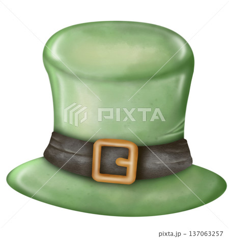 Saint patrick's day elements cute with four leaf clover green leprechaun hat hand drawn decorations illustration set. for irish festival theme. Saint patrick's day elements cute with four leaf clover green leprechaun hat hand drawn decorations illustration set. for irish festival theme. 137063257