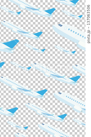 上昇するたくさんの飛行機の背景_縦 上昇するたくさんの飛行機の背景_縦 137063506