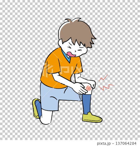 Elementary school boy injured while playing soccer 4C 137064284